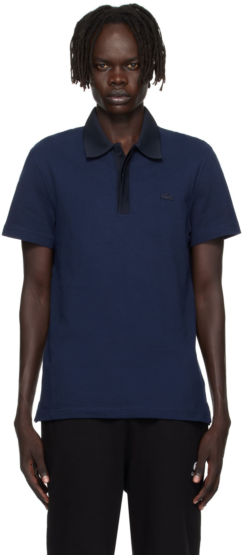 Поло тениска Lacoste Lacoste Regular Fit Piqué Polo Тъмно синьо | PH5456_BE4