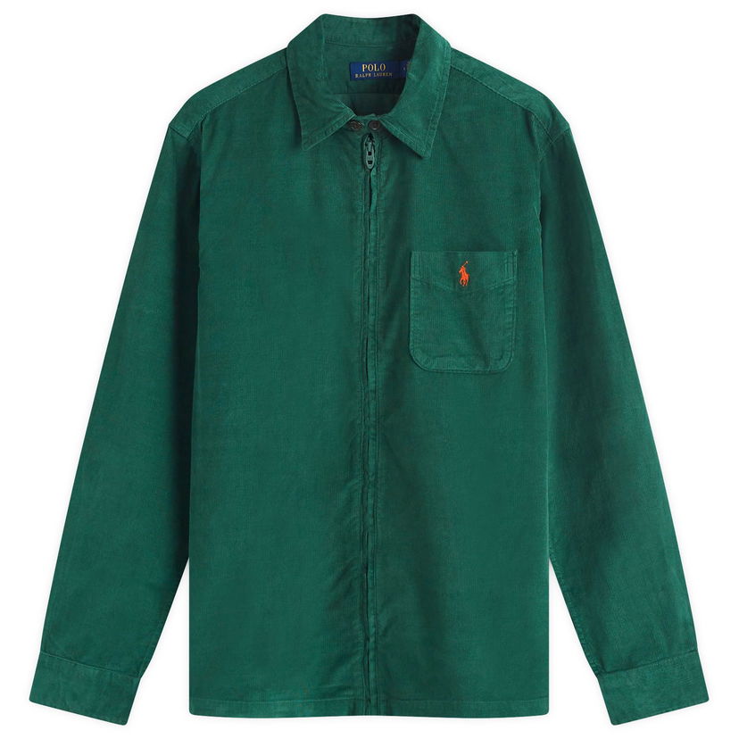 Риза Polo by Ralph Lauren Corduroy Overshirt Зелено | 710950468003