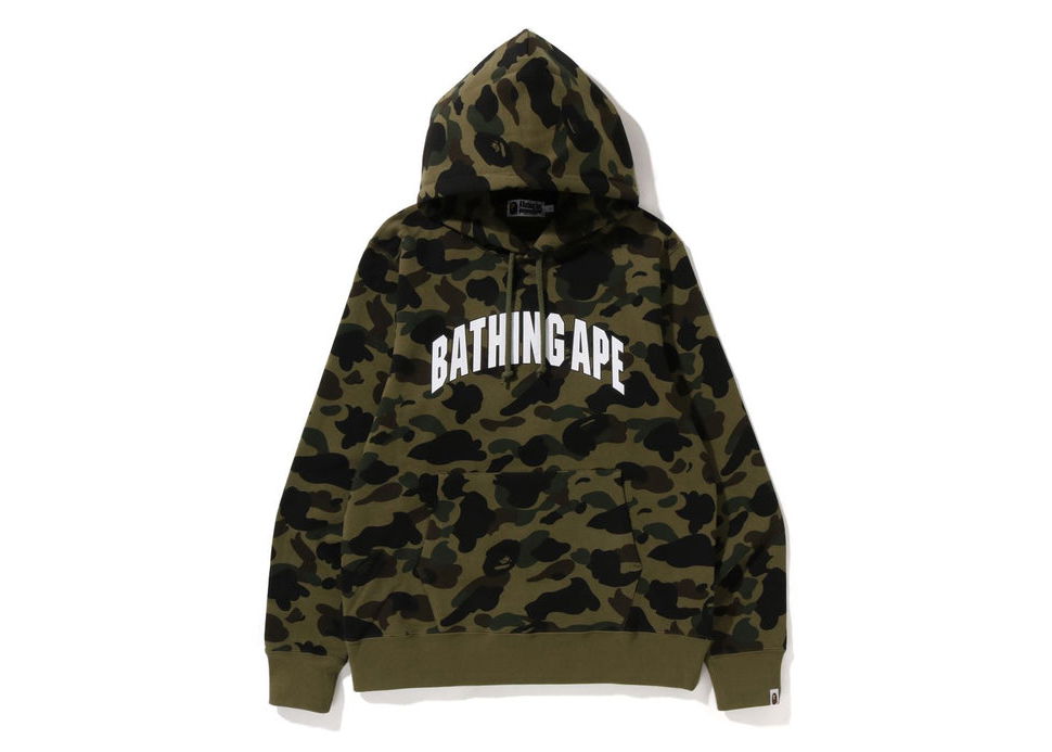 Суитчър BAPE 1St Camo Pullover Hoodie Зелено | 1I80-114-009, 0