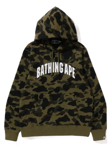 Суитчър BAPE 1St Camo Pullover Hoodie Зелено | 1I80-114-009