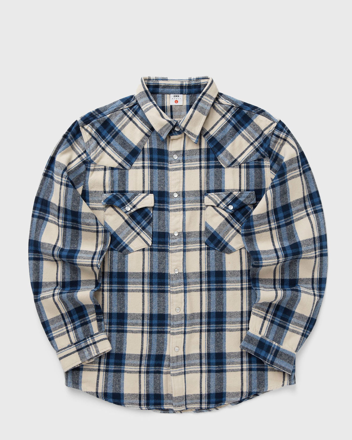 Риза EDWIN Western Flannel Plaid Long Sleeve Shirt Многоцветен | I035871-1WN67, 1
