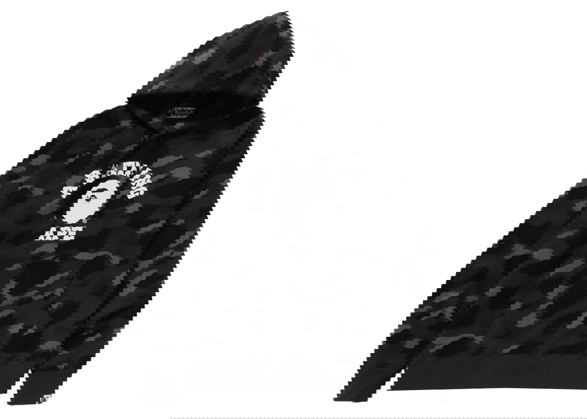 Суитчър BAPE BAPE Color Camo College Pullover Hoodie Black Черно | 1K20-114-006, 0