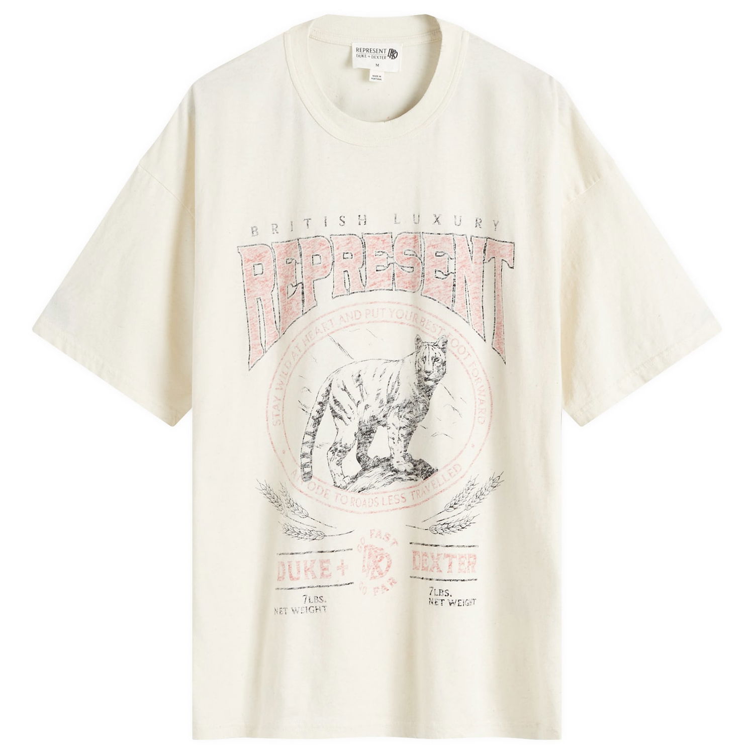 Тениска Represent Clo Mountain Lion Graphic T-Shirt Бяло | MLM4392-299, 0