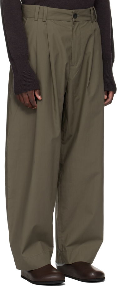 Панталони Studio Nicholson Studio Nicholson Yale Pleated Trousers Зелено | YALE SNM - 788, 1