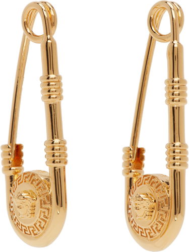 Обеци Versace Safety Pin Earrings Бежово | 1004827_1A00620, 4