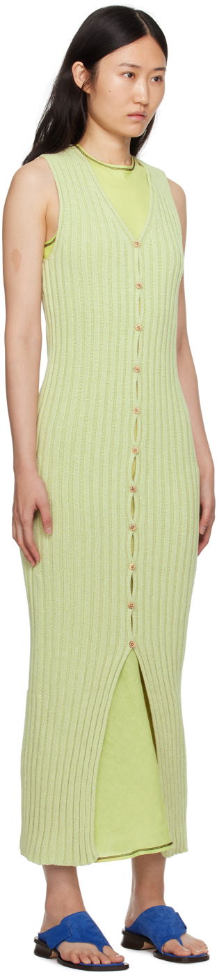 Pокля Baserange Maxi Knit Dress Зелено | DRLOS-CO-SP24, 1