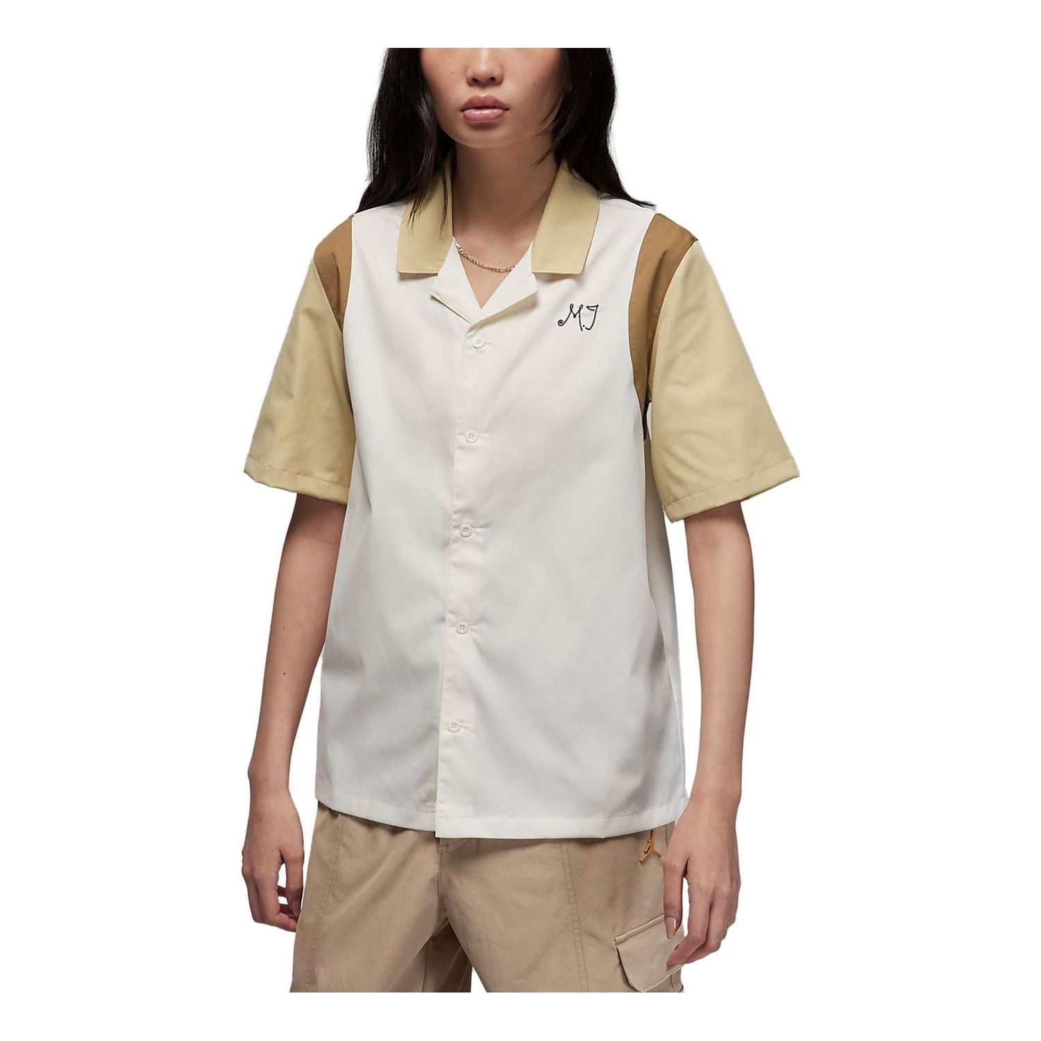 Риза Jordan Air Jordan Button-Down Shirt Бежово | DZ3341-133, 0
