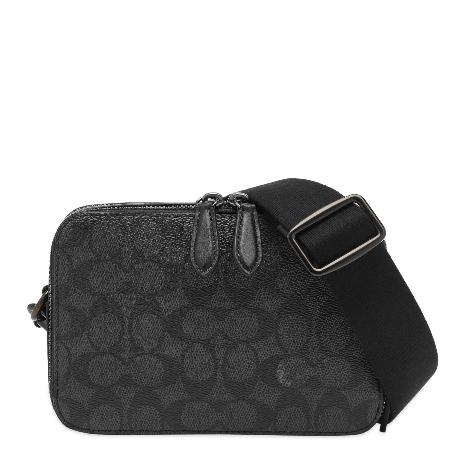 Чанта за кръста Coach Signature Leather Crossbody Bag Черно | CR783-CHR, 0