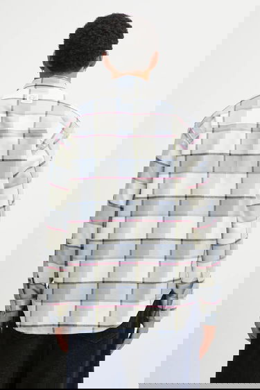 Риза AAPE by A Bathing Ape AAPE Now Plaid Flannel Regular Fit Classic Collar Shirt with Chest Pockets Многоцветен | AAPSTM8543XXP, 2