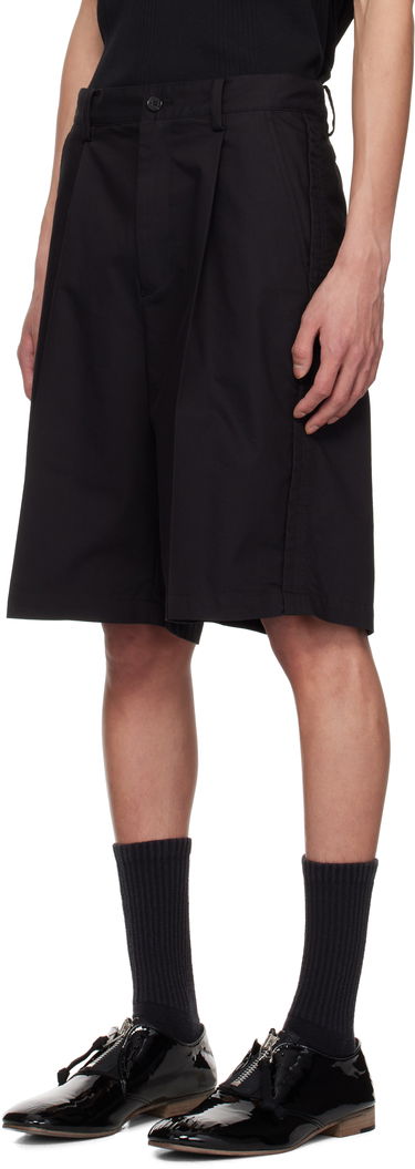 Къси панталони UNDERCOVER UNDERCOVER Pleated Shorts Черно | UP1E4506, 3