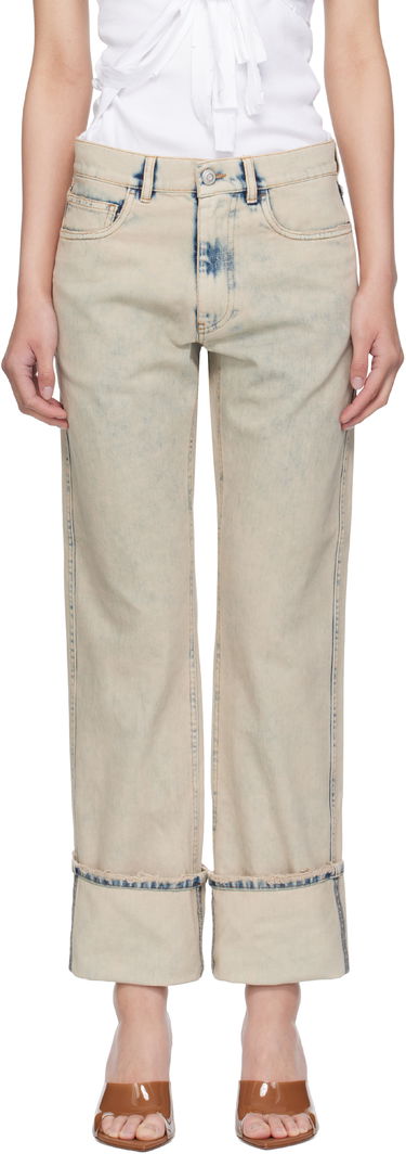 Дънки Coperni Coperni Boyfriend Jeans Бежово | COPP122F2035, 0