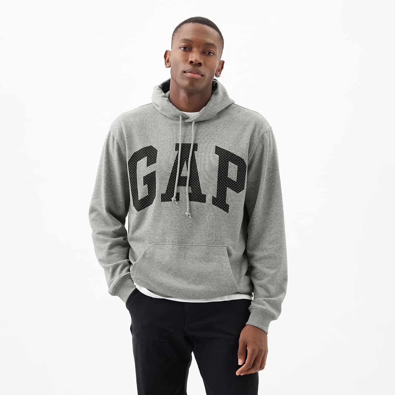 Суитчър GAP GAP Logo Pullover Hoodie Сиво | 862302-02, 0