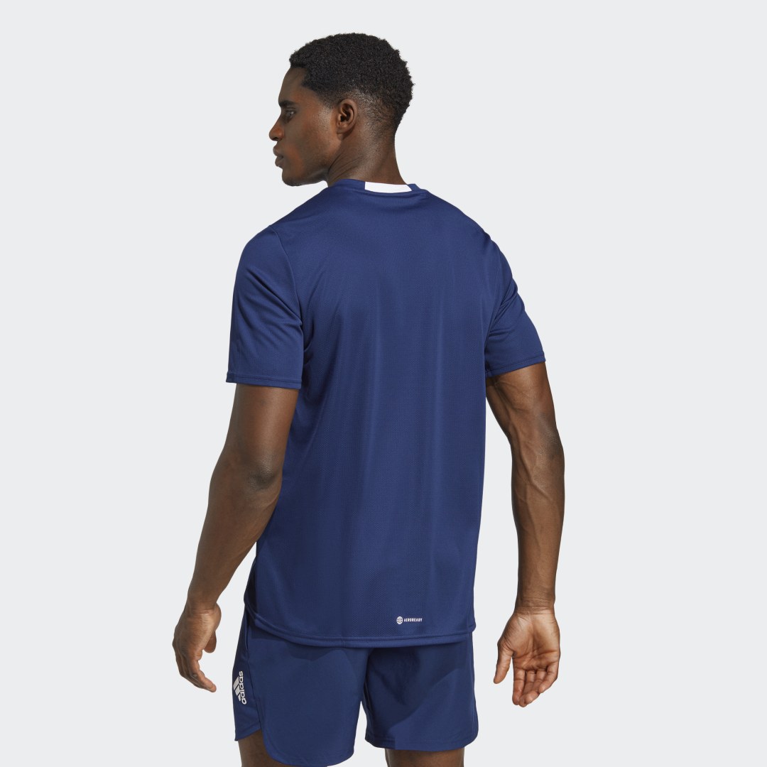 Тениска adidas Originals AEROREADY Designed for Movement Тъмно синьо | IC7271, 1