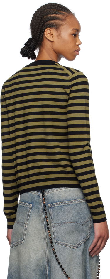 Пуловер We11done We11done Striped Cardigan Зелено | WD-KC0-25-636-W-KK, 2