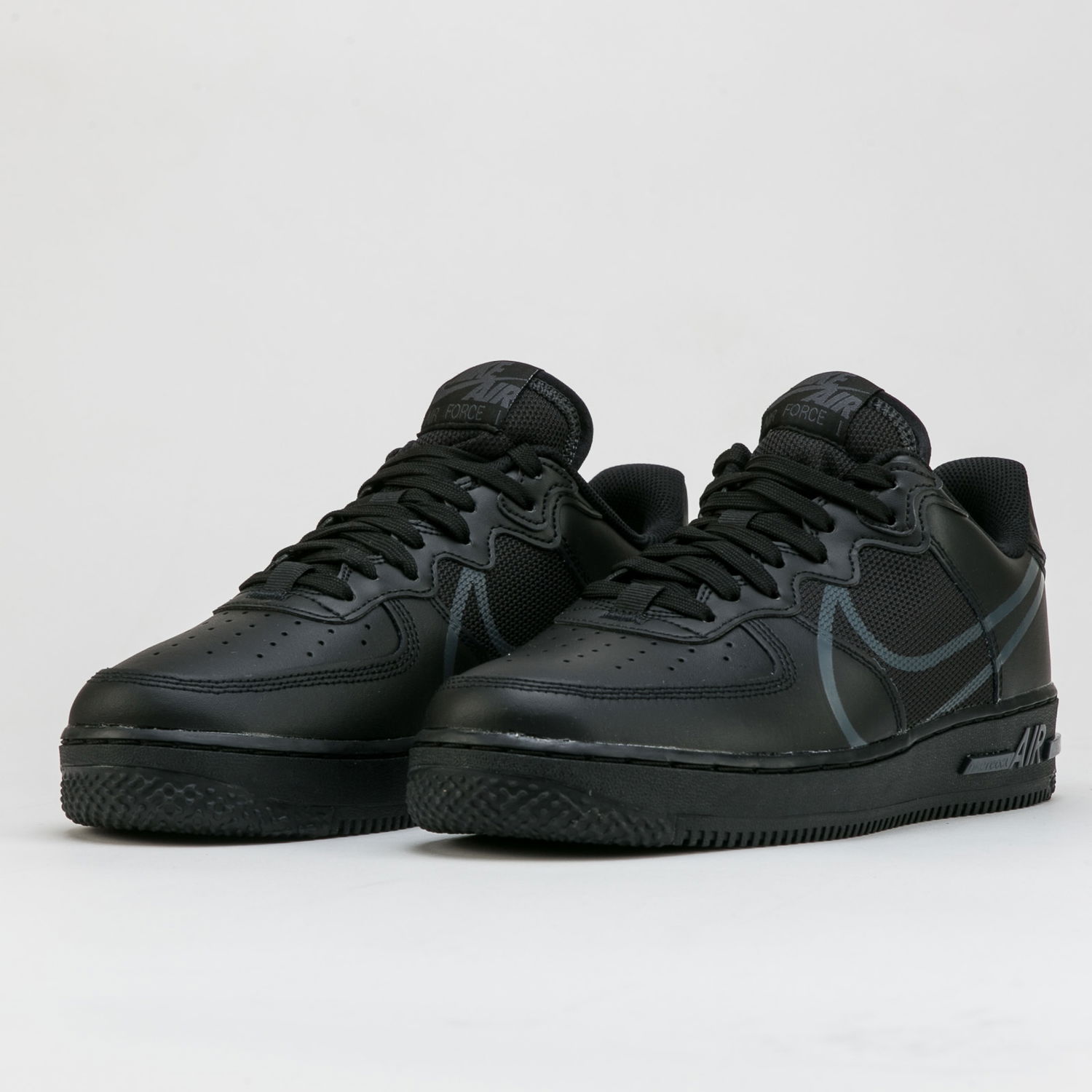 Кецове и обувки Nike Air Force 1 React Черно | CT1020-002, 1