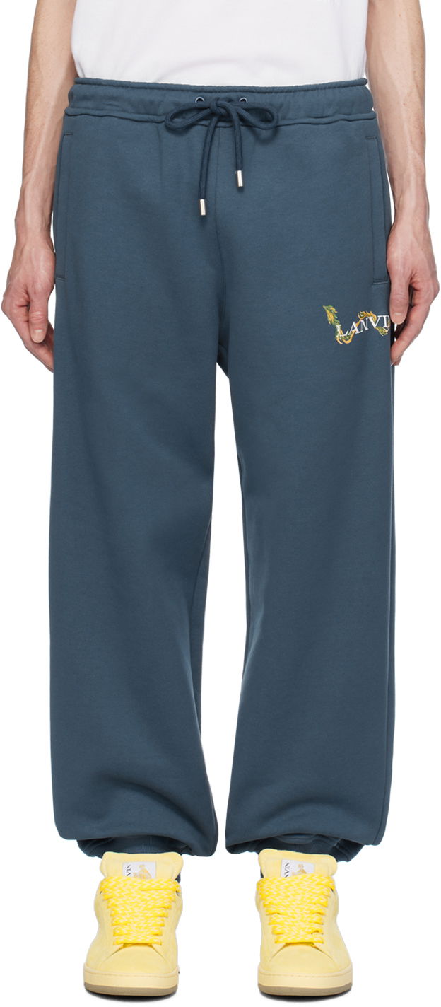 Спортни панталони LANVIN CNY Sweatpants Тъмно синьо | RM-TR0063-J109-P24