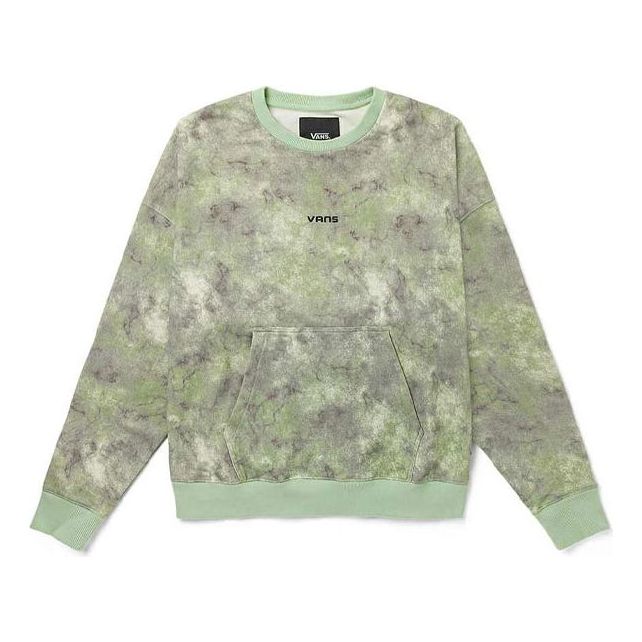 Пуловер Vans Tie Dye Loose Fit Crewneck Sweatshirt Зелено | VN0A5H8UYAN, 0