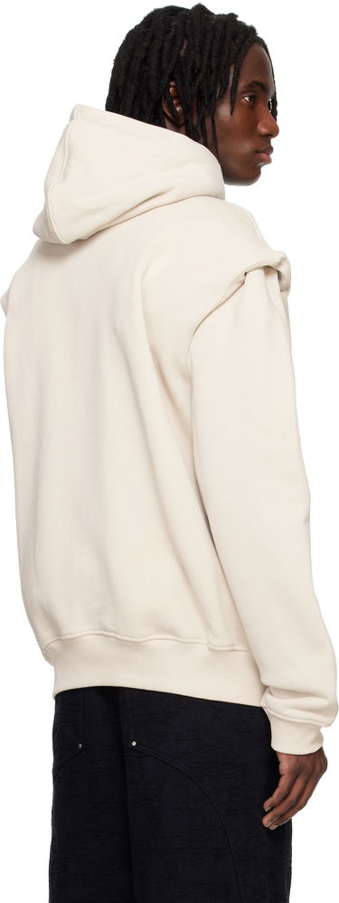 Суитчър HELIOT EMIL Outline Logo Hoodie by HELIOT EMIL Бежово | PRESS25_M_08_053_ST18_CO, 2