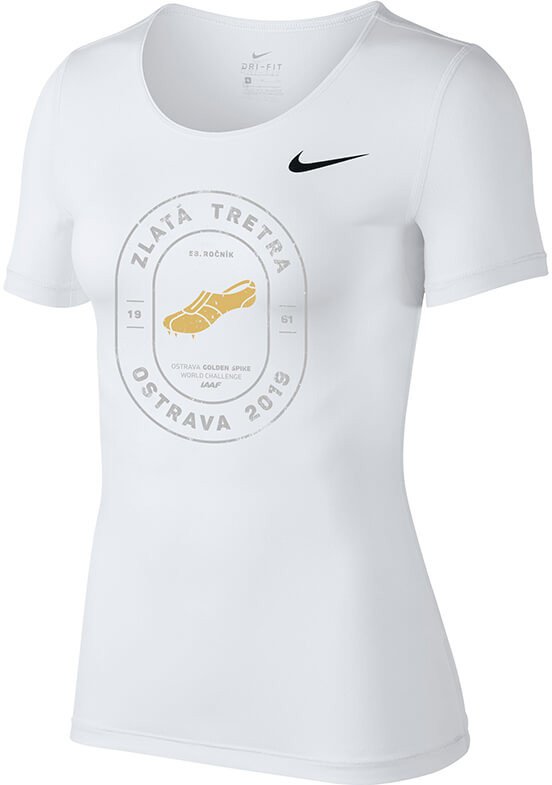 Тениска Nike Pro CL ZLATA TRETRA T-Shirt Бяло | 725745-100-zt, 0