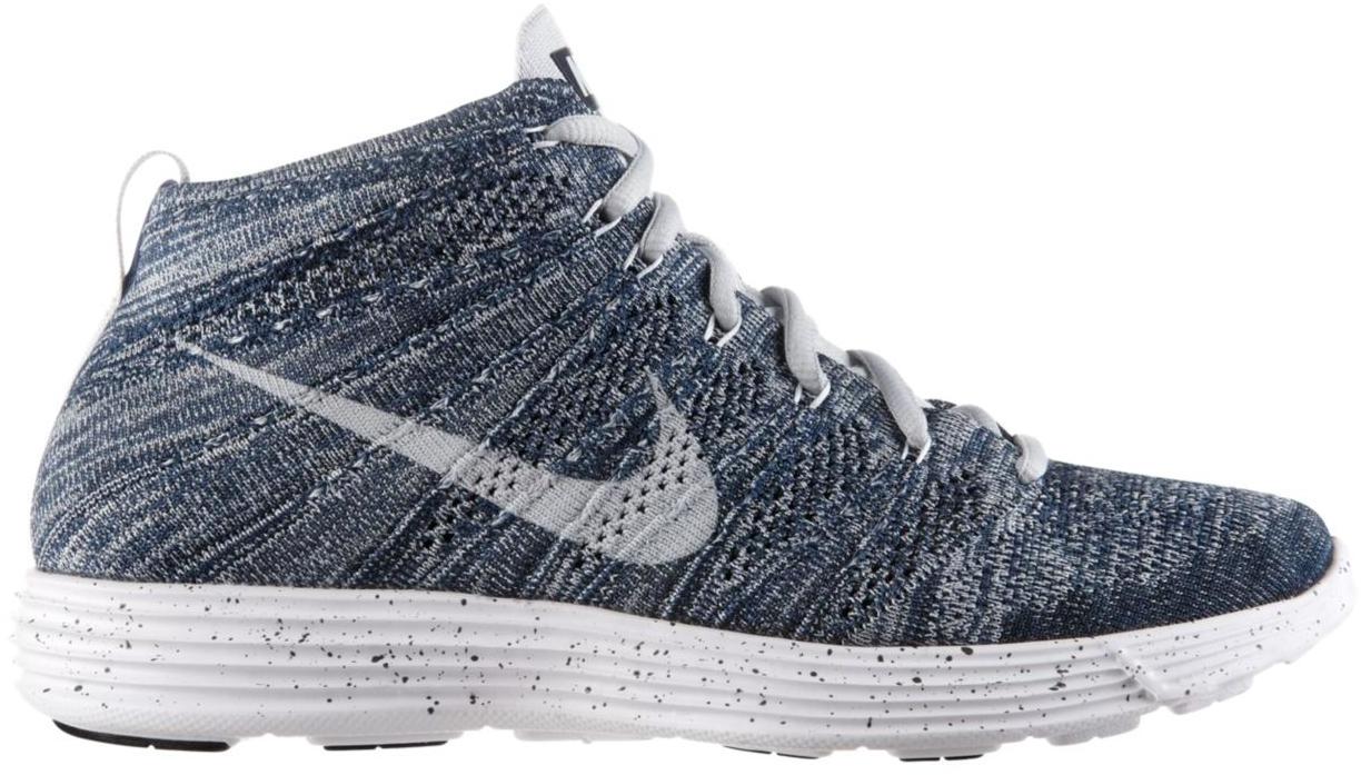 Кецове и обувки Nike Lunar Flyknit Chukka Squadron Blue Pure Platinum Сиво | 554969-400, 0