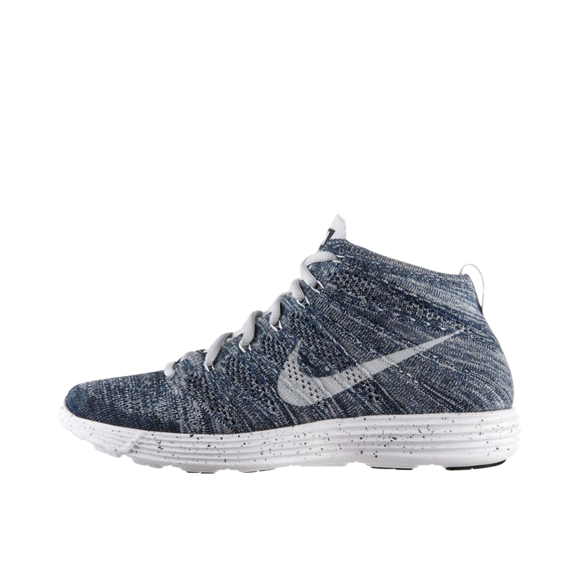 Кецове и обувки Nike Lunar Flyknit Chukka Squadron Blue Pure Platinum Сиво | 554969-400