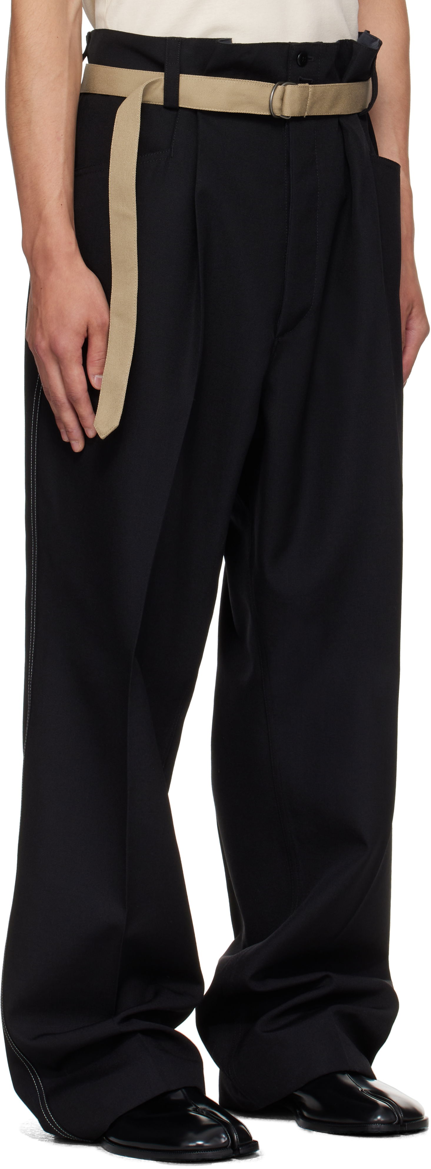 Панталони Maison Margiela Maison Margiela Wool Trousers Черно | S50KA0688 M35518, 1