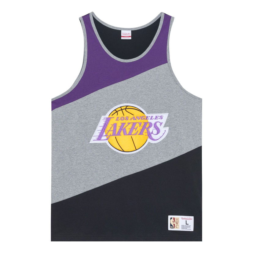 Потник Mitchell & Ness NBA HWC Lakers Colorblocked Cotton Tank Top Сиво | TTNK5120-LALYYPPPGHBK