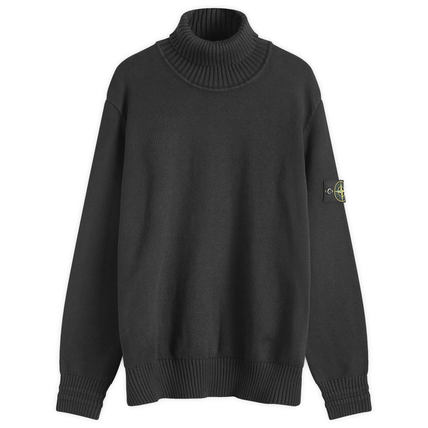 Пуловер Stone Island Stone Island Cotton Turtleneck Knit, Large Черно | 8115505A2-V0029, 1