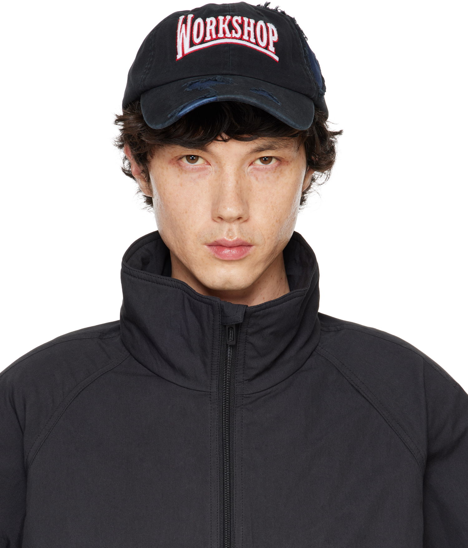 Шапка с козирка 032C Distressed Cap Черно | F24-UAW-3104-050, 0