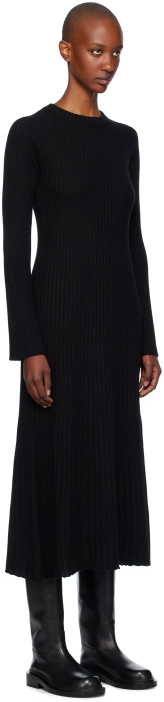 Pокля Loulou de Saison Loulou de Saison Hobas Knit Midi Dress Черно | HOBAS, 1