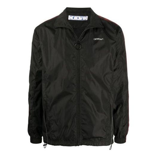 Ветровка Off-White Logo Print Jacket Черно | OMEA233E20FAB0011001