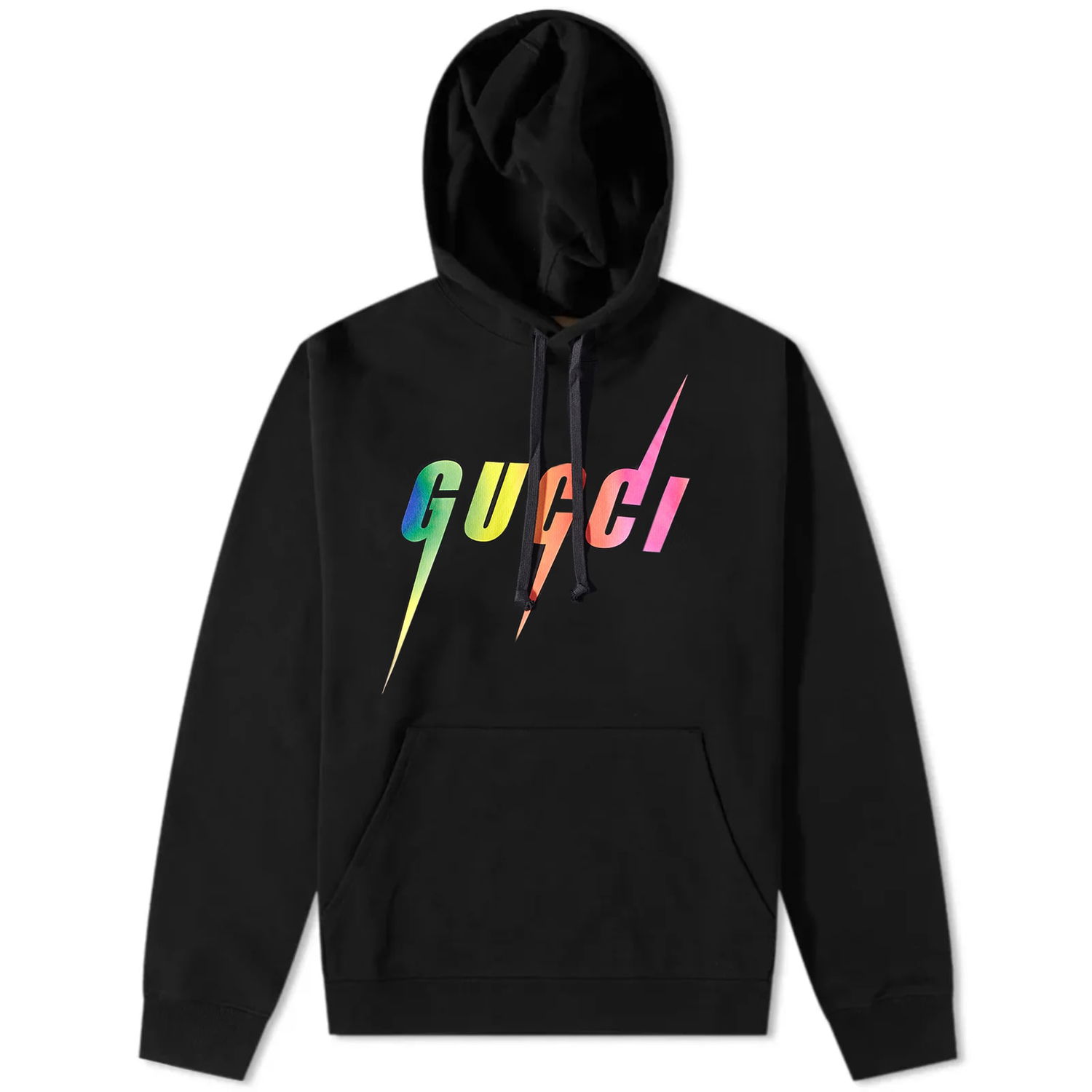 Суитчър Gucci Graphic Popover Hoody Черно | 700120-XJFL9-1152, 0