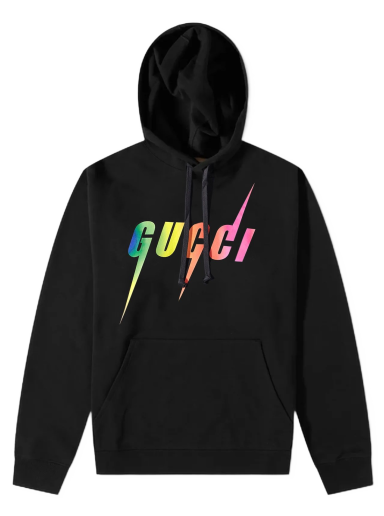 Суитчър Gucci Graphic Popover Hoody Черно | 700120-XJFL9-1152