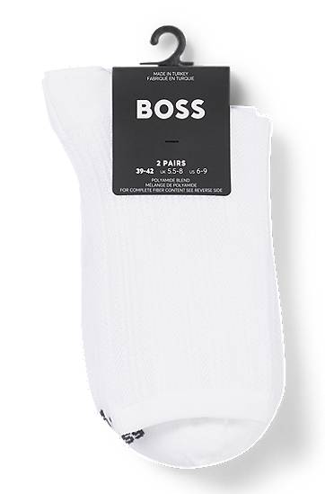 Чорапи BOSS Two-Pack of Short Socks Бяло | 50538049, 1