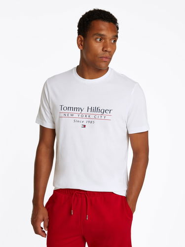 Тениска Tommy Hilfiger Tommy Hilfiger Logo Crew Neck T-Shirt Бяло | MW0MW38621YBR, 0