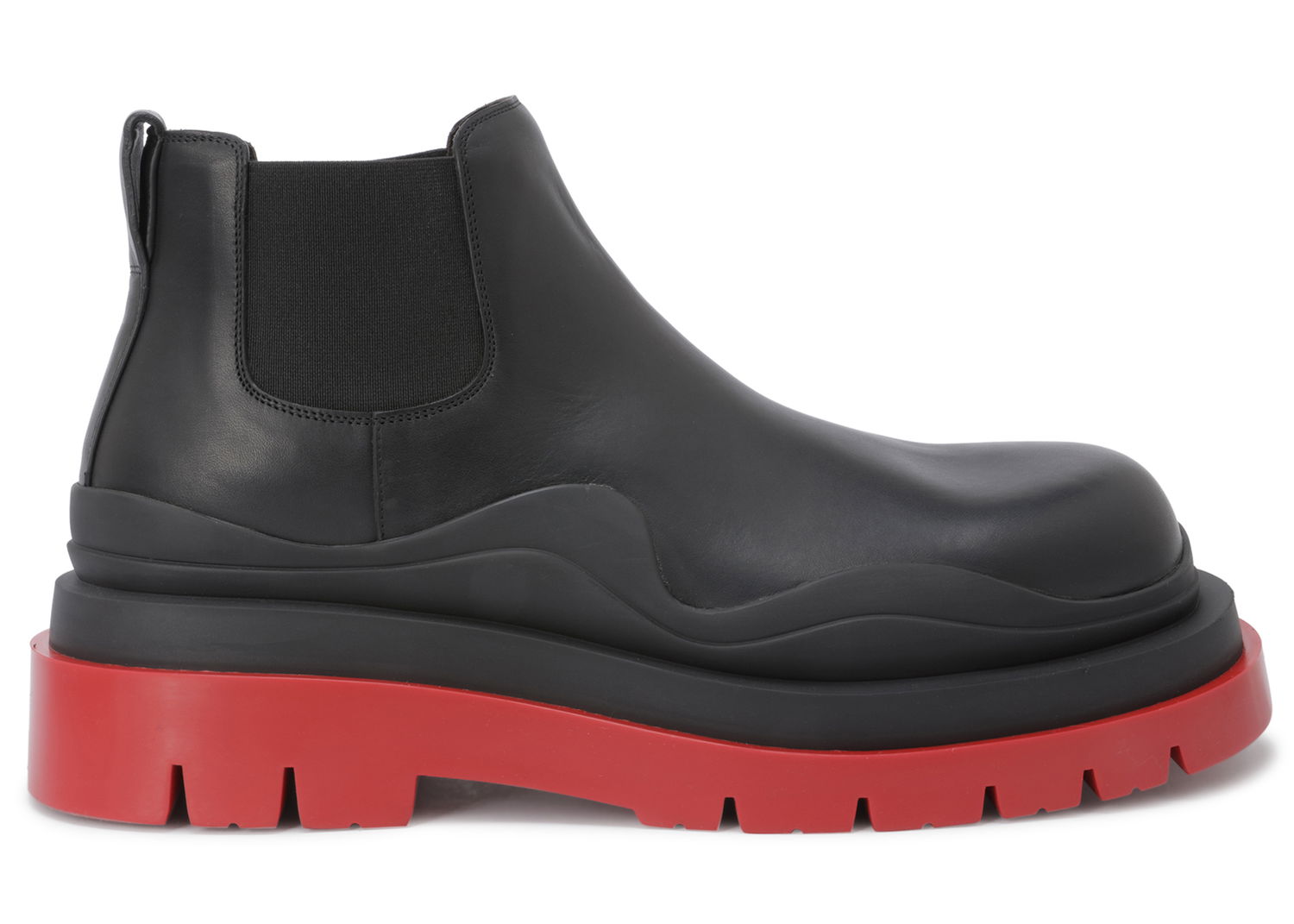 Кецове и обувки Bottega Veneta Leather Chelsea Boots with Chunky Sole Черно | 630281VBS501028, 0