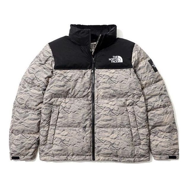Пухо яке The North Face Printed Puffer Jacket Сиво | NJ1DM66K