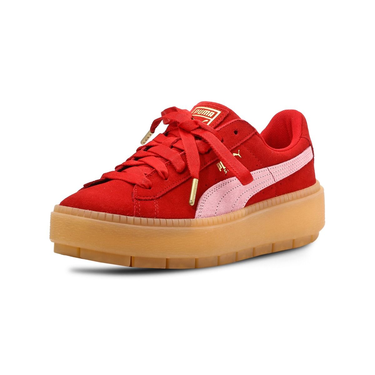 Кецове и обувки Puma Suede Platform Trace Wn's "Cherry Червено | 365830-09, 1