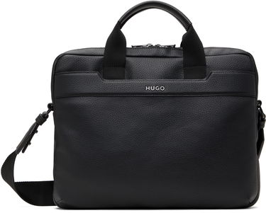 Дамска чанта BOSS Hugo Grained Faux-Leather Briefcase Черно | 50541947, 0