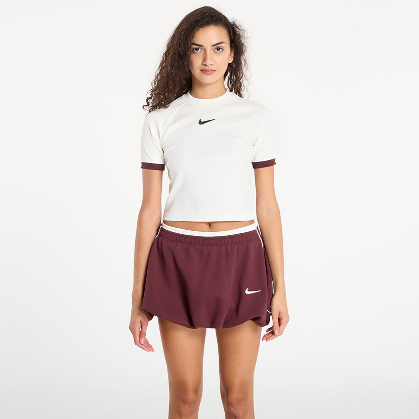 Съкратен топ Nike Nike Fitted Crop Top Бяло | IO8894-133
