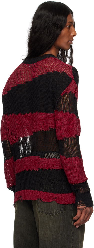 Пуловер Andersson Bell Andersson Bell Striped Distressed Knit Sweater Червено | atb1284m, 2