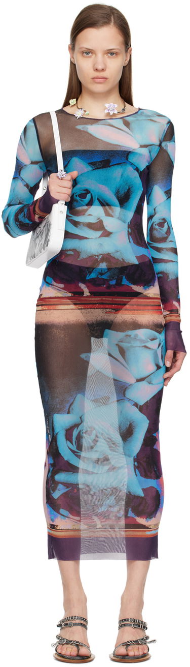 Pокля Jean Paul Gaultier Jean Paul Gaultier Roses Print Maxi Dress Многоцветен | 24/25-F-RO090-T547-275020, 0