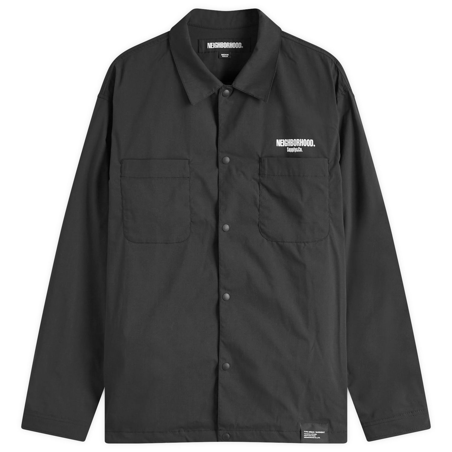 Риза Neighborhood Neighborhood Multifunctional Logo Shirt, Size Large Черно | 251TSNH-SHM06-BLK, 0
