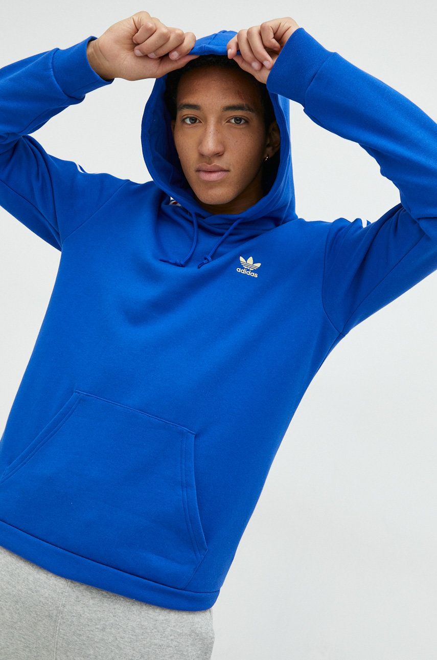 Суитчър adidas Originals 3-Stripes Crew Синьо | hk7394, 1