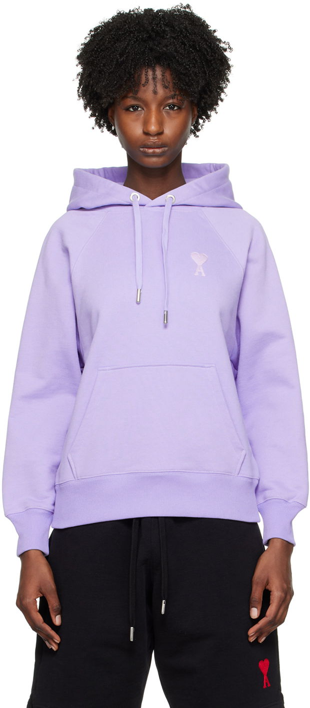 Суитчър AMI SSENSE x Hoodie Лилаво | SPUSW204.747.507, 0