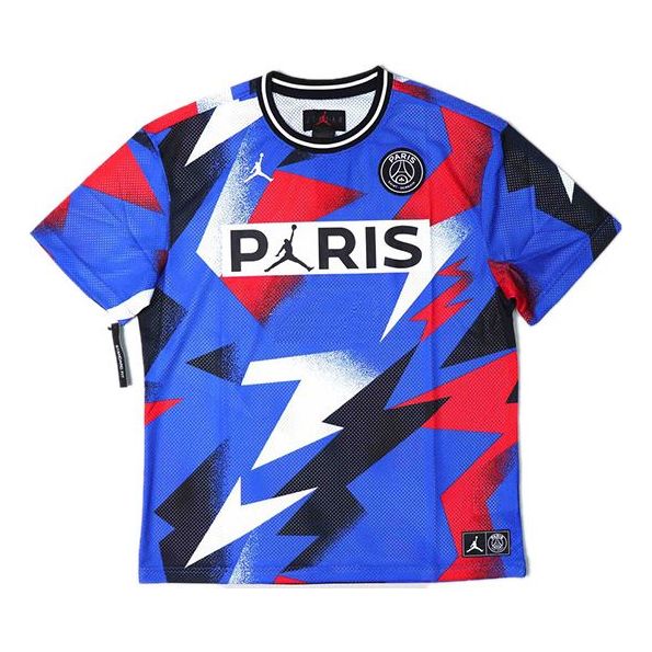 Фланелка Jordan Jordan Paris Saint-Germain Mesh Short Sleeve T-Shirt Синьо | BV2027-445