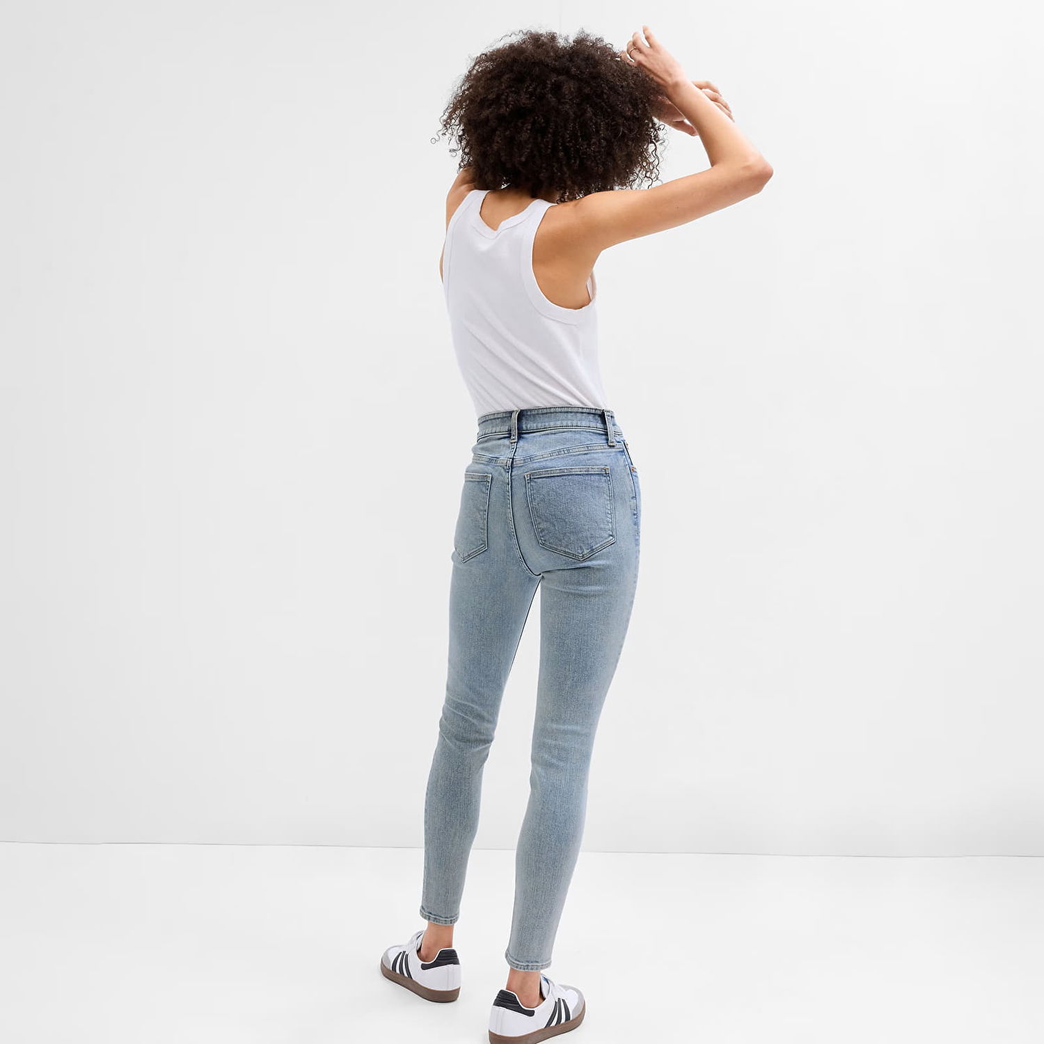Дънки GAP Denim Pants Legging - High Rise Light Wash Сиво | 674111-00, 1