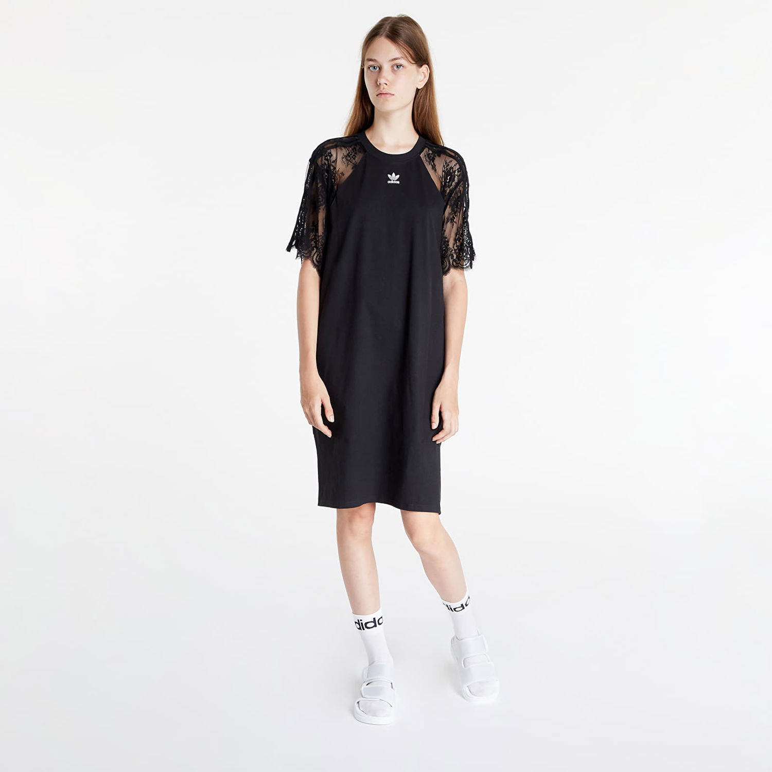 Pокля adidas Originals Tee Dress Черно | HC4571, 0