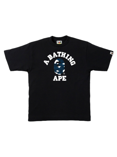 Тениска BAPE Stripe ABC Camo College Tee Черно | 1H80 110 038