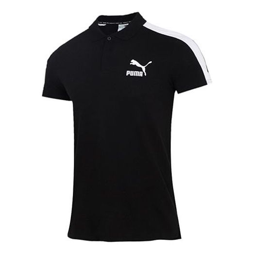 Поло тениска Puma Iconic T7 Polo Shirt Черно | 532290-01, 0